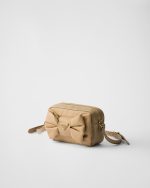 Re-Nylon and Nappa Leather Mini Shoulder Bag With Bow - Image 2